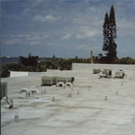Spray foam roof